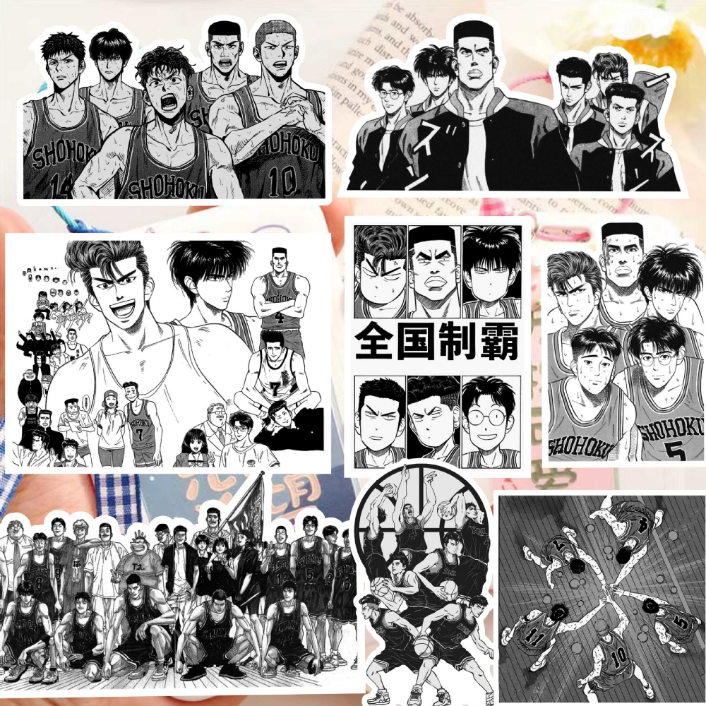 10 68Pcs Slam Dunk Anime Sticker Classic Manga Cool Sticker Bike Mobile Laptop Kids Toys Diy 2 - Slam Dunk Store