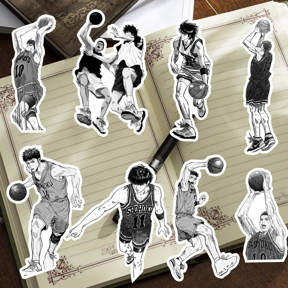 10 68Pcs Slam Dunk Anime Sticker Classic Manga Cool Sticker Bike Mobile Laptop Kids Toys Diy 4 - Slam Dunk Store