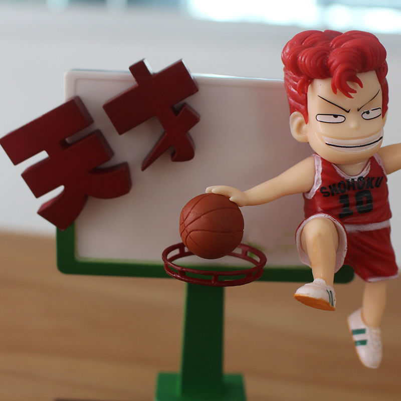 16cm Q Version Slam Dunk Sakuragi Hanamichi Figure Rukawa Kaede Desktop Car Decoration Model Doll Collectible 5 - Slam Dunk Store