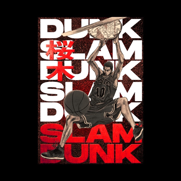 Hanamichi Sakuragi Slam Dunk Tapestry Official onepiece Merch