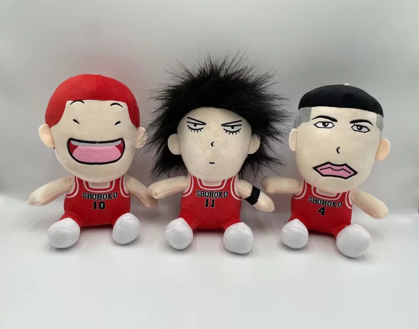 3pcs lot Slam Dunk Plush Stuffed Doll Kaede Rukawa Hanamichi Sakuragi Takenori Model Bag Pendant Plushie - Slam Dunk Store