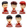 5pcs Set Car Interior Decoration Kawai Anime Slam Dunk Hanamichi Sakuragi Action Figure Figurines Ornament Auto 5 - Slam Dunk Store