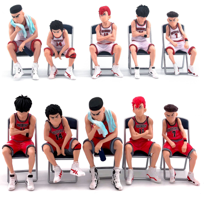 5pcs set Slam Dunk Figure PVC Action Toy Kaede Rukawa Hanamichi Sakuragi Takenori Miyagi Ryota Collection - Slam Dunk Store