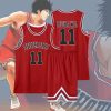 Anime Sakuragi Hanamichi Cosplay Slam Dunk Jersey Shohoku School Basketball Team Uniform Sportswear Kaede Rukawa Cosplay 1 - Slam Dunk Store