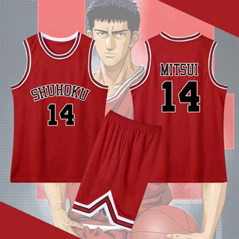 Anime Sakuragi Hanamichi Cosplay Slam Dunk Jersey Shohoku School Basketball Team Uniform Sportswear Kaede Rukawa Cosplay 2 - Slam Dunk Store