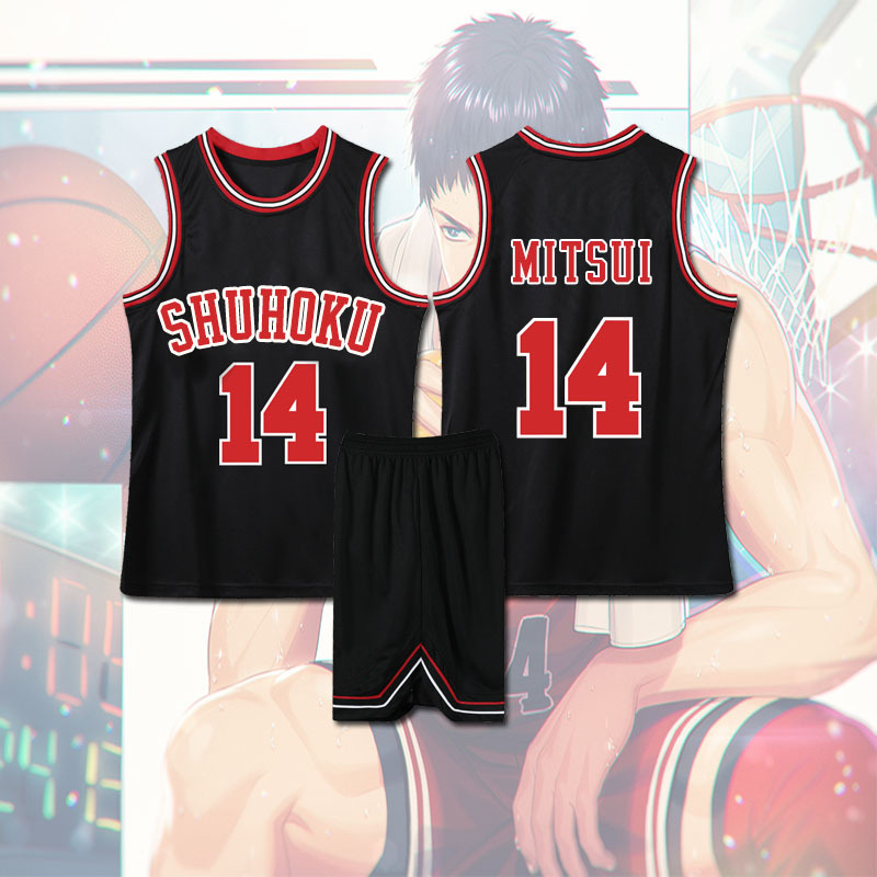 Anime Sakuragi Hanamichi Cosplay Slam Dunk Jersey Shohoku School Basketball Team Uniform Sportswear Kaede Rukawa Cosplay 3 - Slam Dunk Store