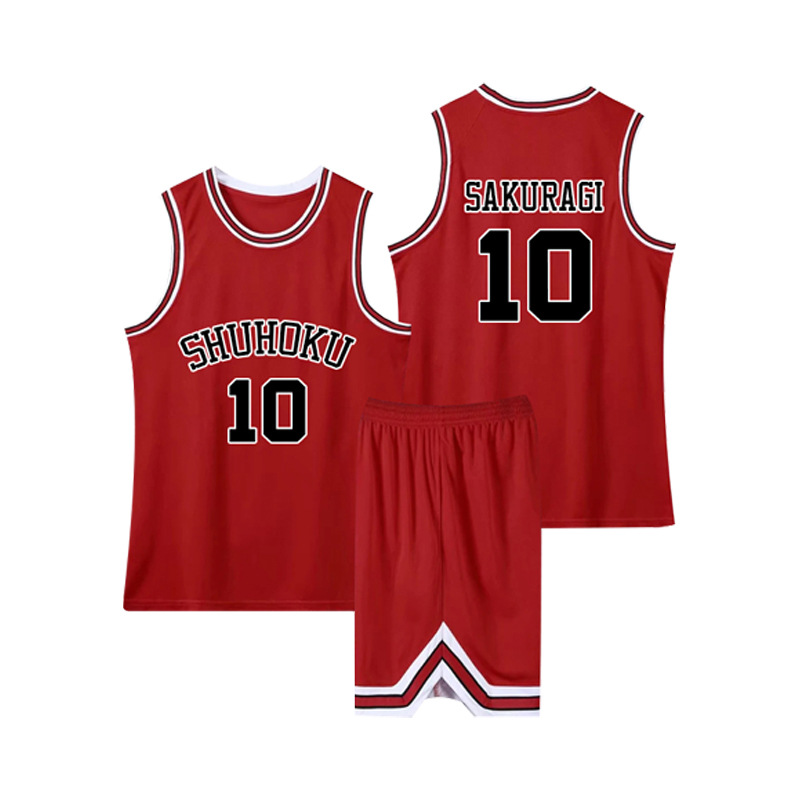 Anime Sakuragi Hanamichi Cosplay Slam Dunk Jersey Shohoku School Basketball Team Uniform Sportswear Kaede Rukawa Cosplay 4 - Slam Dunk Store