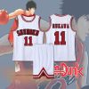 Anime Slam Dunk Cosplay Sakuragi Hanamichi Jersey Kaede Rukawa Cosplay Costume Jersey Shohoku School Basketball Team 1 - Slam Dunk Store