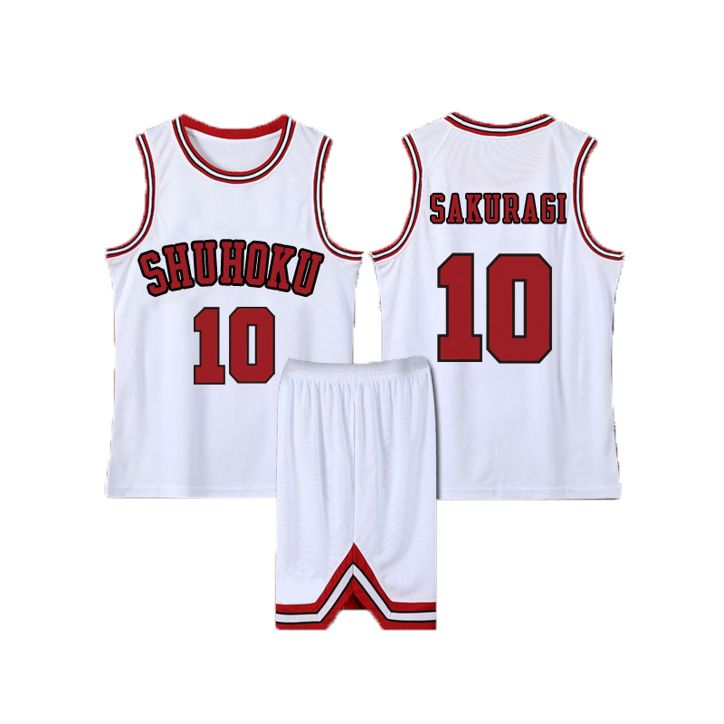 Anime Slam Dunk Cosplay Sakuragi Hanamichi Jersey Kaede Rukawa Cosplay Costume Jersey Shohoku School Basketball Team 4 - Slam Dunk Store