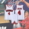 Anime Slam Dunk Cosplay Sakuragi Hanamichi Jersey Kaede Rukawa Cosplay Costume Jersey Shohoku School Basketball Team 5 - Slam Dunk Store