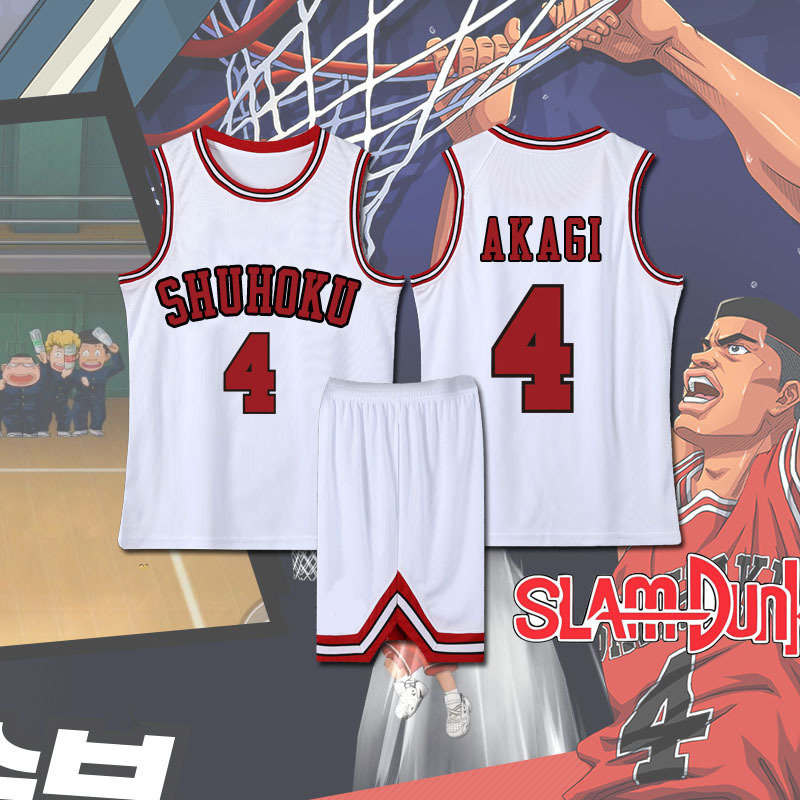 Anime Slam Dunk Cosplay Sakuragi Hanamichi Jersey Kaede Rukawa Cosplay Costume Jersey Shohoku School Basketball Team 5 - Slam Dunk Store