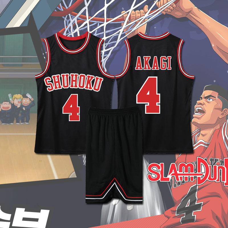 Anime Slam Dunk Cosplay Sakuragi Hanamichi Jersey Shohoku School Basketball Team Uniform Sportswear Kaede Rukawa Cosplay 2 - Slam Dunk Store