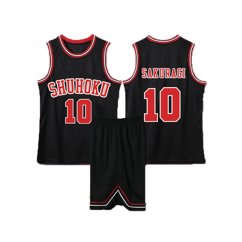 Anime Slam Dunk Cosplay Sakuragi Hanamichi Jersey Shohoku School Basketball Team Uniform Sportswear Kaede Rukawa Cosplay 4 - Slam Dunk Store