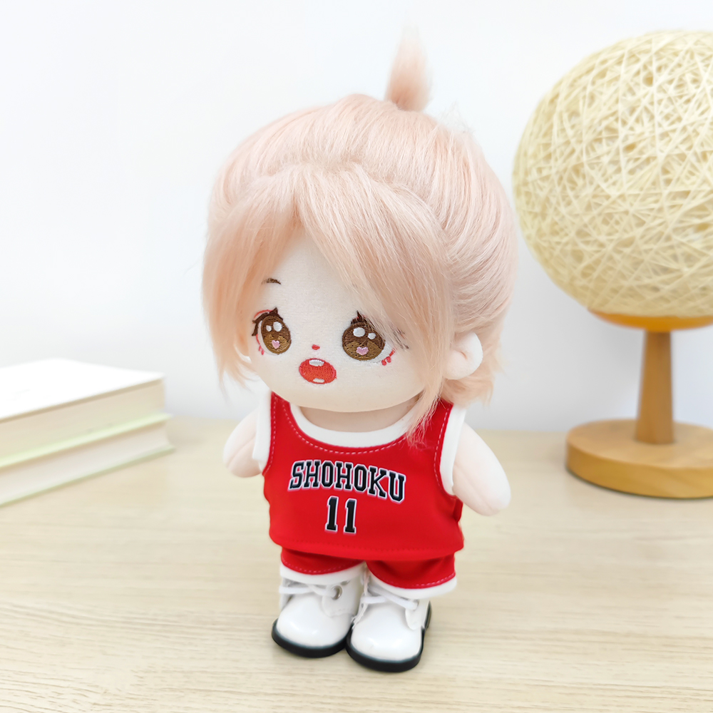 Anime Slam Dunk Sakuragi Hanamichi Rukawa Kaede Costume For 20cm Plush Doll Clothing Clothes Toy Cute 2 - Slam Dunk Store