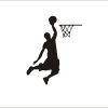 Cartoon Basketball Player Dunk wall Sticker for home decorative Vinyl Living Room wall decor decals Switch 4 - Slam Dunk Store