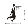 Cartoon Basketball Player Dunk wall Sticker for home decorative Vinyl Living Room wall decor decals Switch 5 - Slam Dunk Store