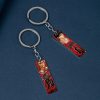 Cartoon SLAM DUNK Keychain Stainless Steel Pendant Anime Figure Painting Kaede Rukawa Sakuragi Hanamichi Keyring Key 2 - Slam Dunk Store