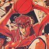 DLKKLB Classic Animation Movie SLAM DUNK Poster Vintage Bedroom Dormitory Home Decoration Painting 51x36cm Art Wall 2 - Slam Dunk Store