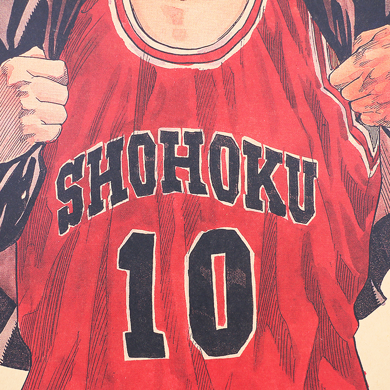 DLKKLB Classic Anime Movie SLAM DUNK Poster Vintage Basketball Home Decoration Painting Kraft Paper 51x36cm Art 3 - Slam Dunk Store