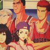 DLKKLB Comic Slam Dunk Basketball Vintage Kraft Paper Wall Sticker Bar Cafe Retro Poster Home Decorative 2 - Slam Dunk Store