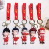 Kawaii Japan Anime Slam Dunk Sakuragi Hanamichi Keychains PVC Cartoon Figure Model Pendant Keyrings Figure Key 1 - Slam Dunk Store