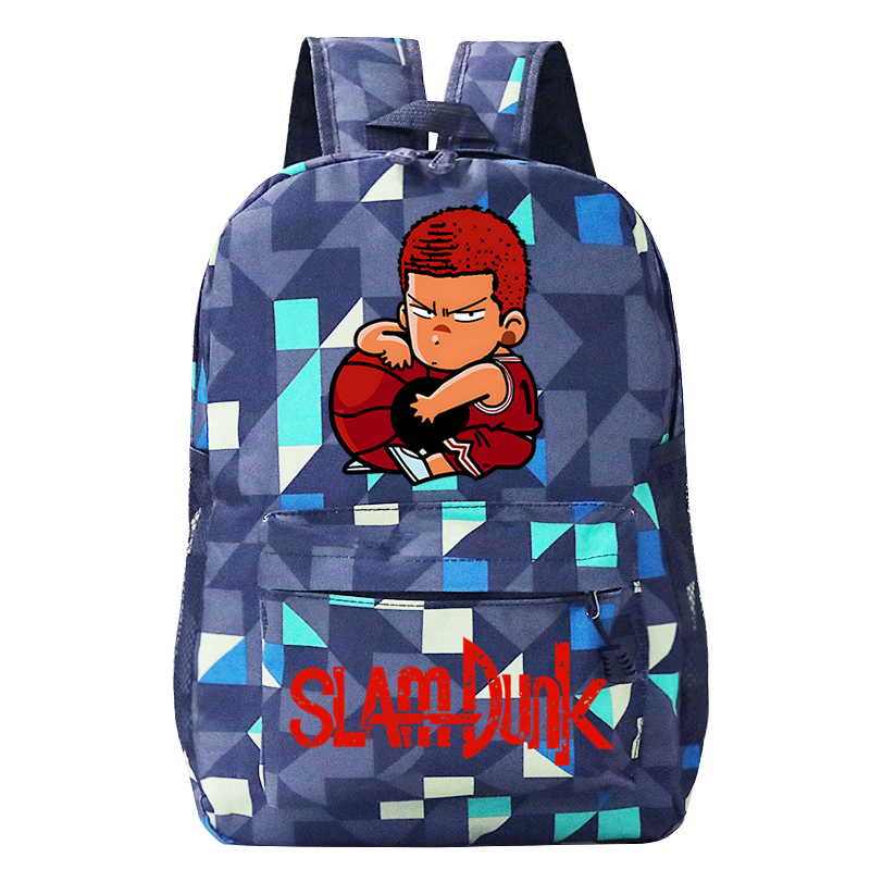 SLAM DUNK Harajuku Bookbag Anime Sakuragi Hanamichi Boy Sac A Dos Fashion Zipper Backpack Comic Basketball 4 - Slam Dunk Store