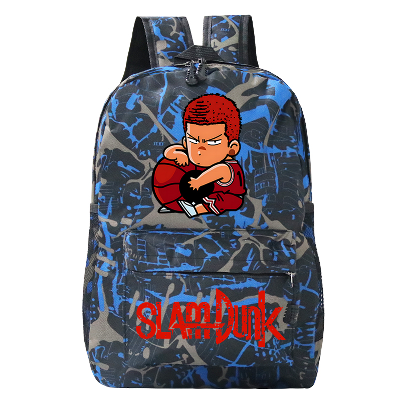 SLAM DUNK Harajuku Bookbag Anime Sakuragi Hanamichi Boy Sac A Dos Fashion Zipper Backpack Comic Basketball 5 - Slam Dunk Store