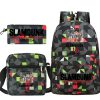 SLAM DUNK Schoolbag for Student 3pcs set Travel Backpacks Casual Laptop Backpack Mochilas Para Estudiantes PenBag 3 - Slam Dunk Store