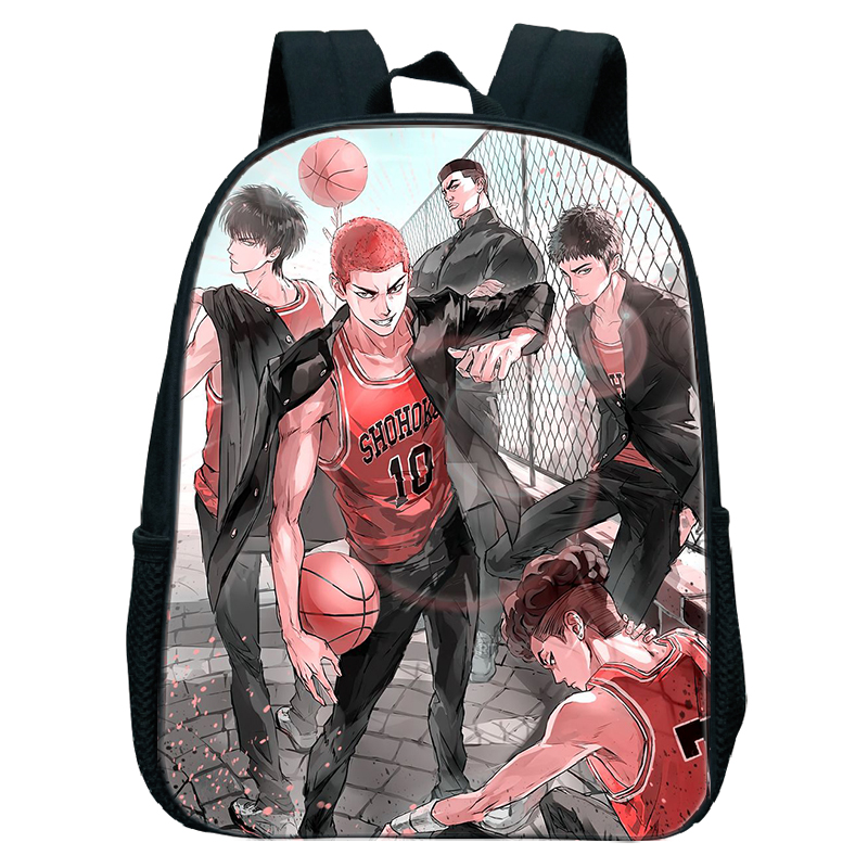 Slam Dunk Anime Kids Backpack Anime School Bag for Girls 12 Inch Waterproof Rucksack Basketball Manga 1 - Slam Dunk Store