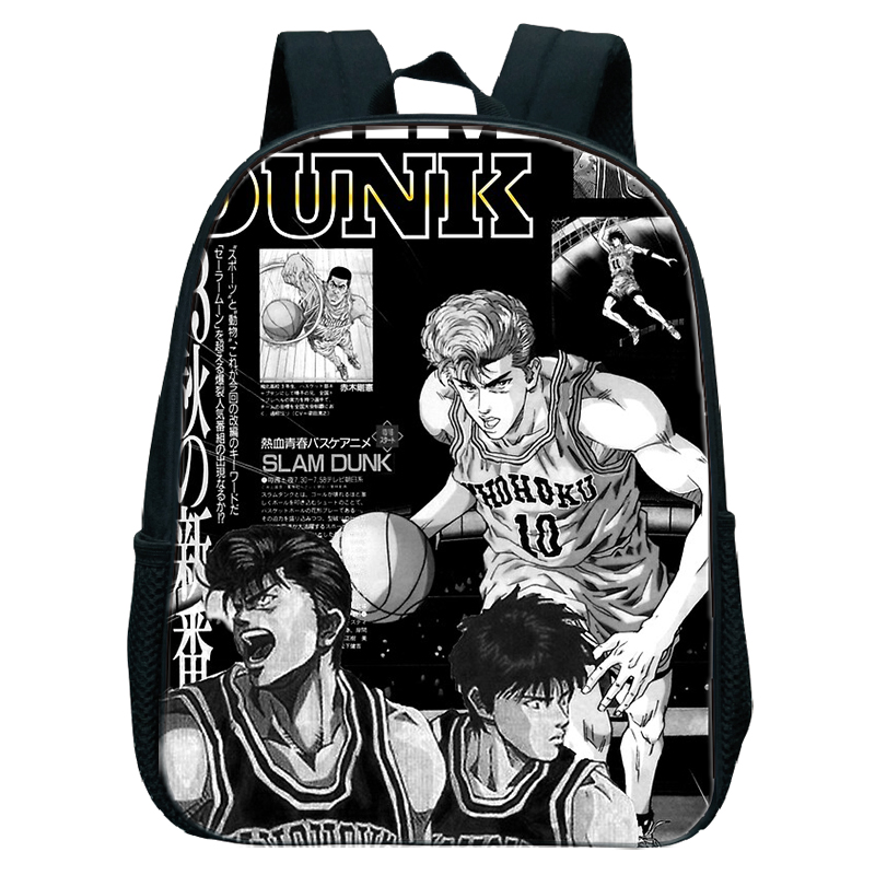 Slam Dunk Anime Kids Backpack Anime School Bag for Girls 12 Inch Waterproof Rucksack Basketball Manga 4 - Slam Dunk Store