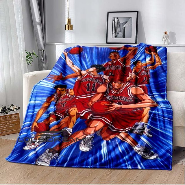 Slam Dunk Expert Hot Blood Basketball Print Cartoon Warm Blanket Living Room Bedroom Sofa Office Gift 16.jpg 640x640 16 - Slam Dunk Store