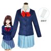 Slam Dunk Haruko Akagi Cosplay JK Uniform Anime Clothing hauti girls halloween costumes for women party 1 - Slam Dunk Store