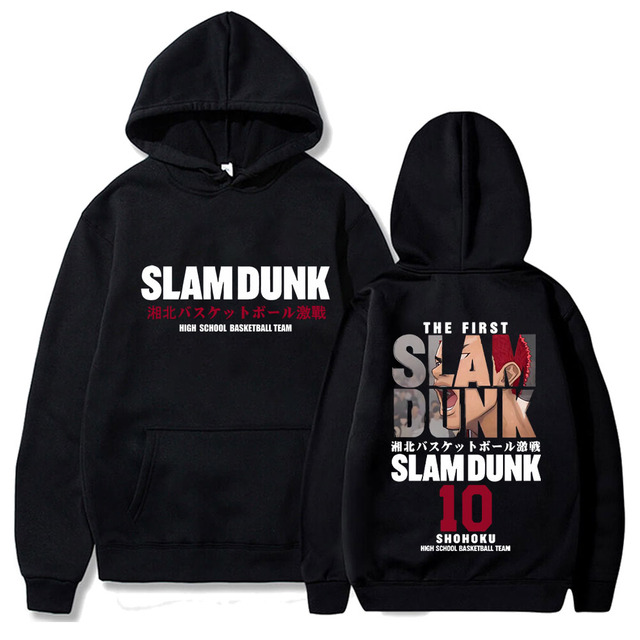 Anime Slam Dunk Hoodie Sweatshirts for Men Sakuragi Hanamichi Kaede Rukawa Hoody Oversized Pullovers Casual - Slam Dunk Store