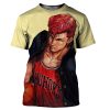 Anime Slam Dunk Printed Summer Men s Round Neck T Shirts Casual Short Sleeve Oversized Pullover - Slam Dunk Store