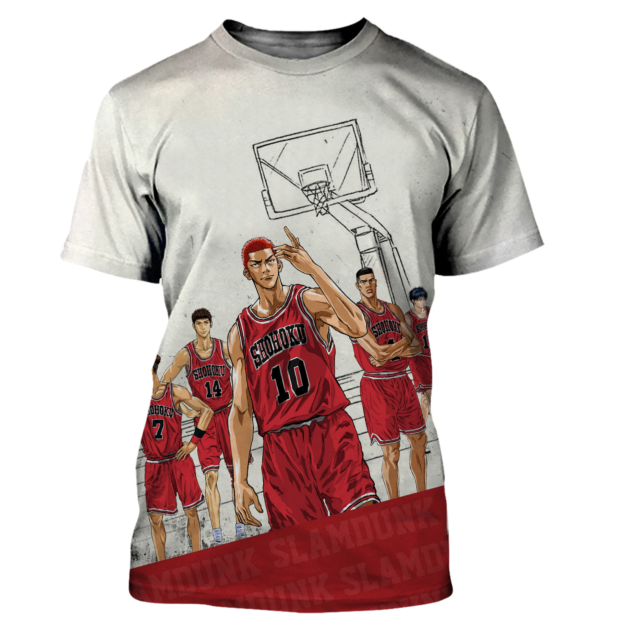 Summer Anime Slam Dunk 3D Printed T Shirts Basketball Streetwear Men Women Sport Casual Fashion Oversized - Slam Dunk Store