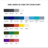tank top color chart - Slam Dunk Store