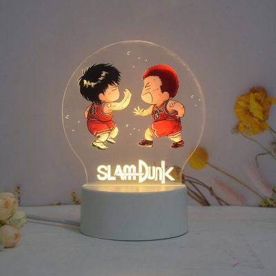 Chibi Hanamichi Rukawa Kaede Basketball Led Lamp - Slam Dunk Store