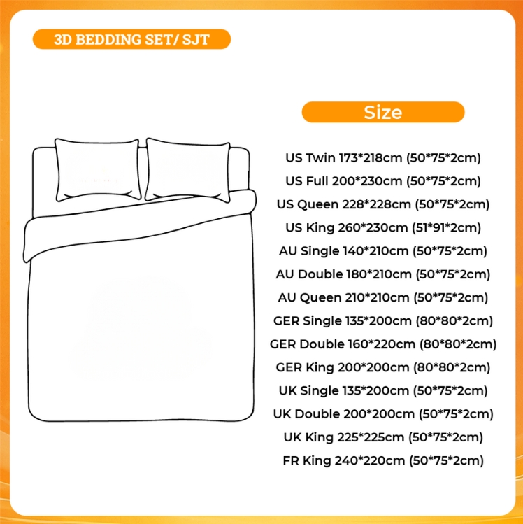 Product size chart