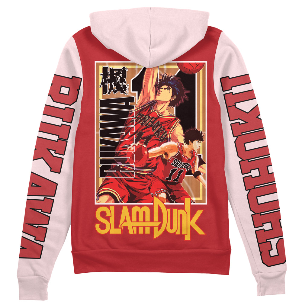 rukawa Zip Hoodie Back Mockup - Slam Dunk Store