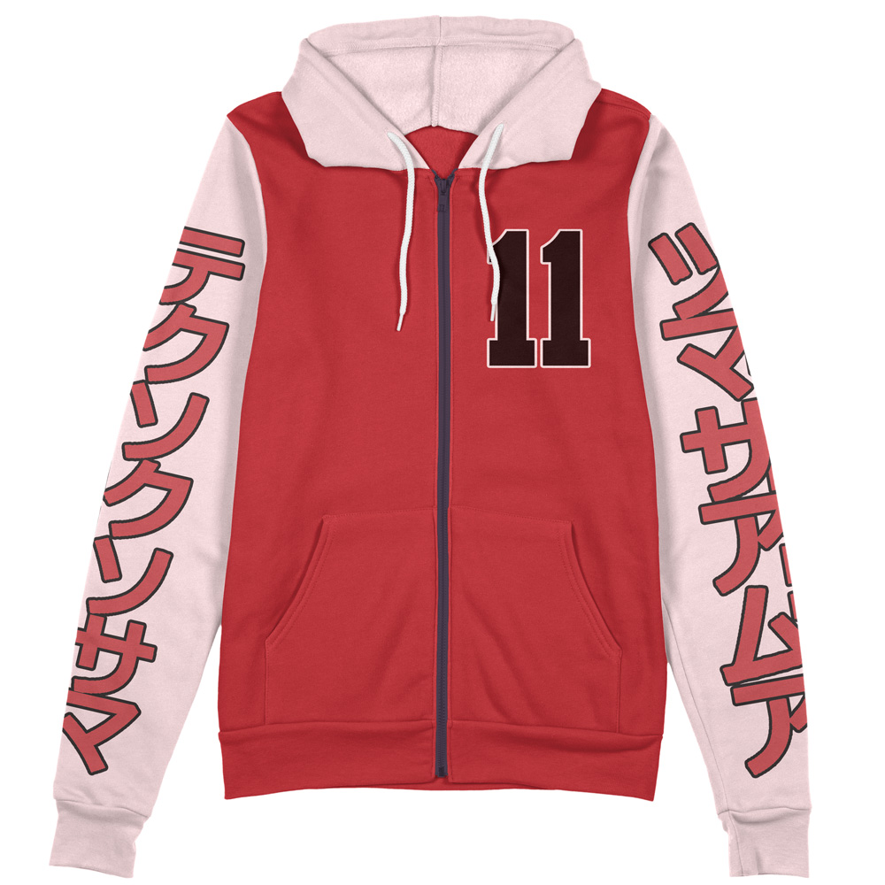rukawa Zip Hoodie Front Mockup - Slam Dunk Store