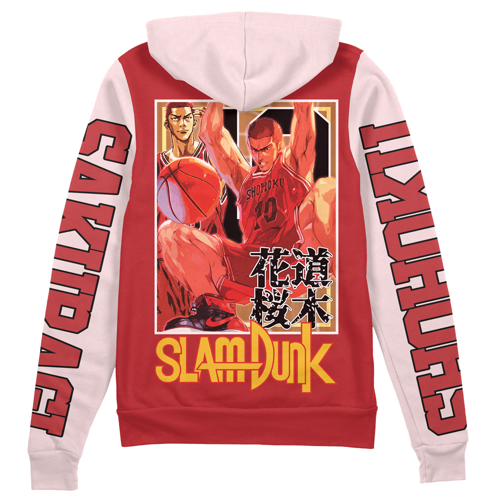 sakuragi Zip Hoodie Back Mockup - Slam Dunk Store
