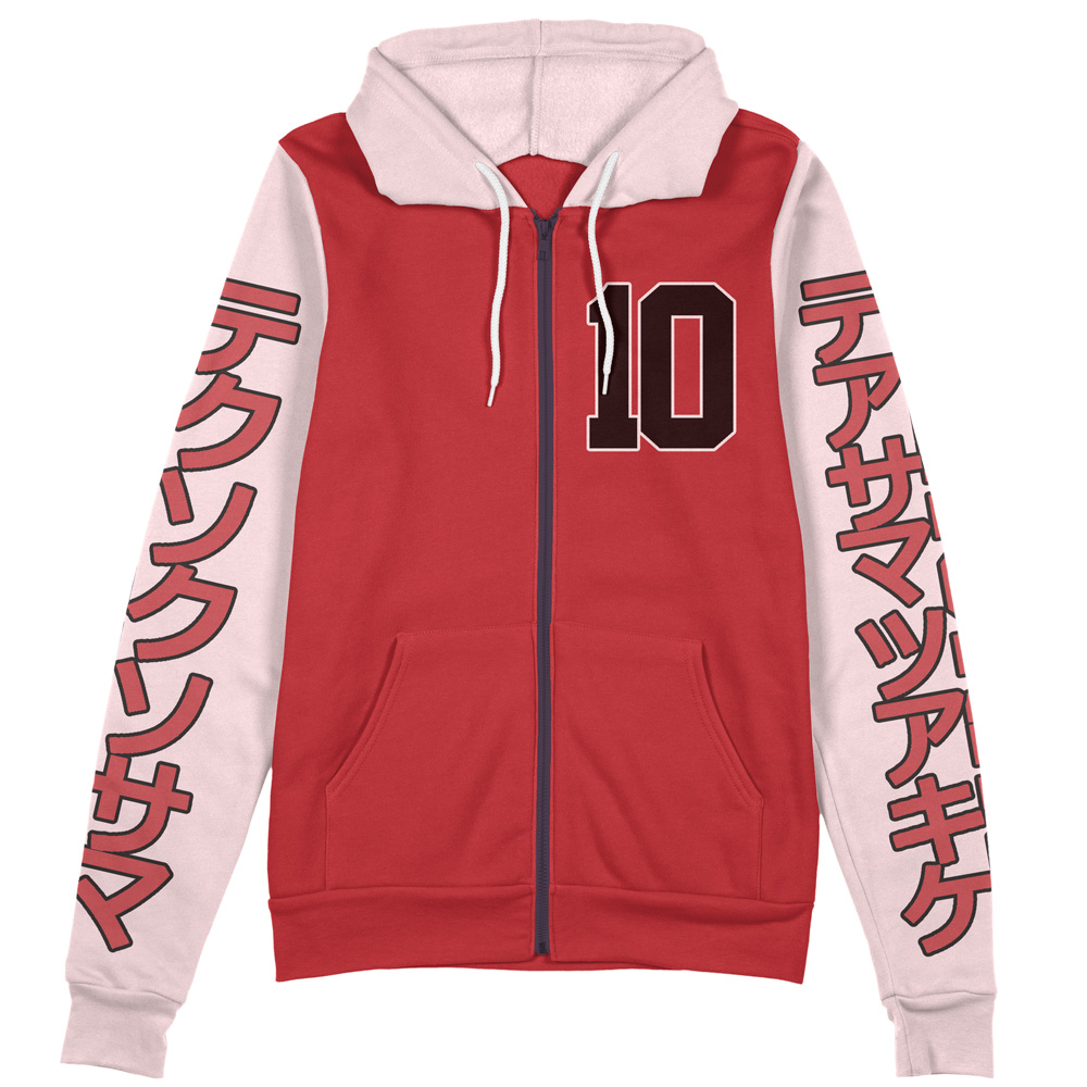 sakuragi Zip Hoodie Front Mockup - Slam Dunk Store