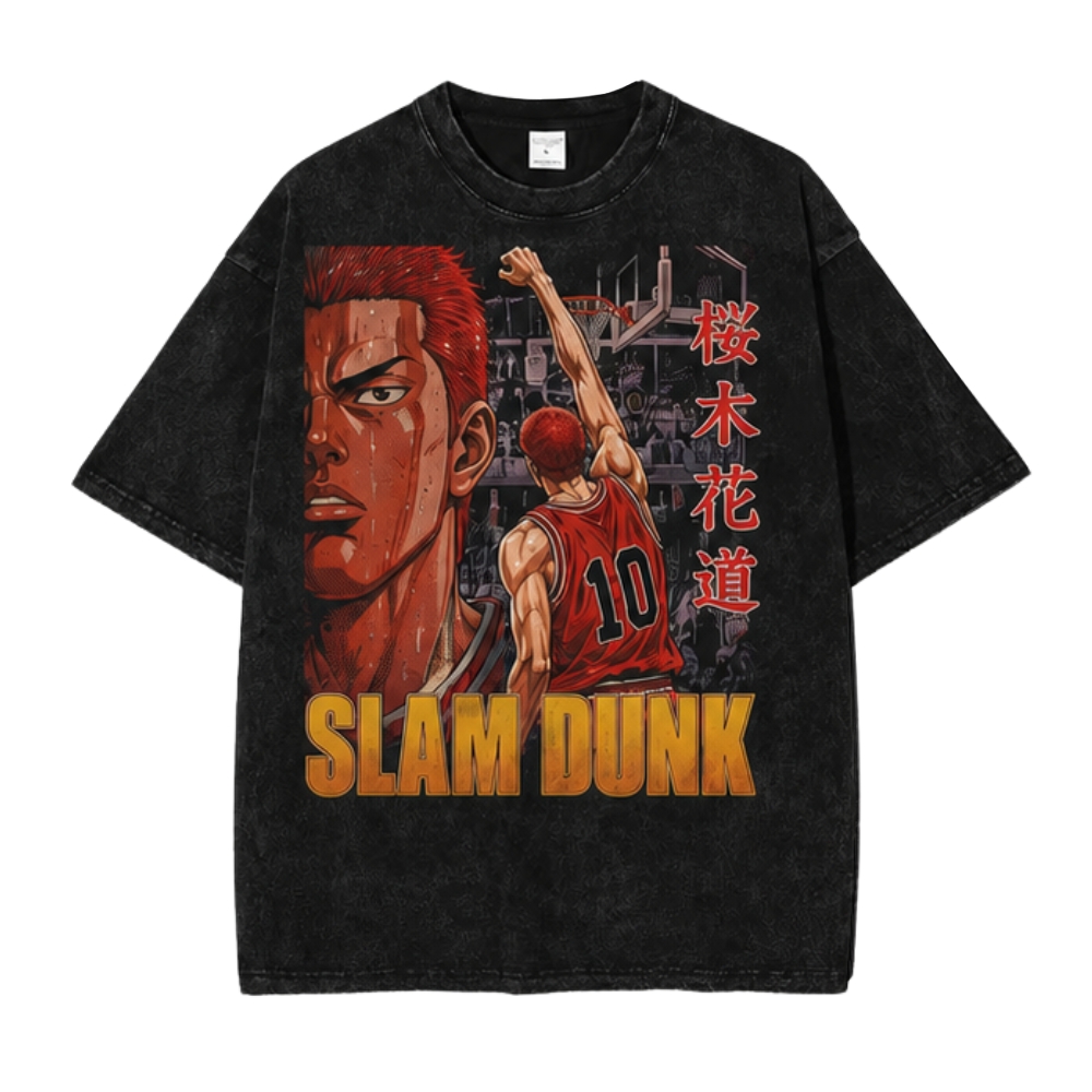 Slam20Dunk20Hanamichi20Mineral20Wash20T Shirt - Slam Dunk Store